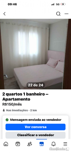 Alugo quarto 300 semana