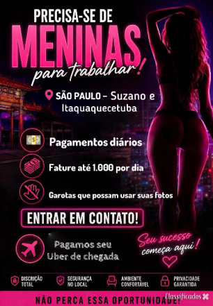 Contratando moças maiores..